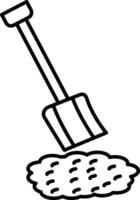 Shovel Icon Design For Personal and Commerial Use vector