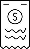 Bill Icon Design For Personal and Commerial Use vector