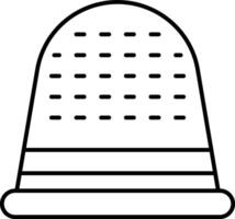 Sewing Thimble Icon Design For Personal and Commerial Use vector