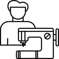 Tailor Icon Design For Personal and Commerial Use vector