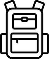 Backpack Icon Design For Personal and Commerial Use vector