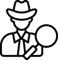 Private Investigator Icon Design For Personal and Commerial Use vector