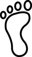 Footprint Icon Design For Personal and Commerial Use vector