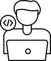 Programmer Icon Design For Personal and Commerial Use vector