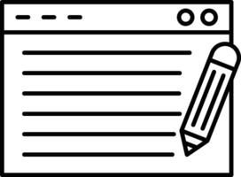 Blogging Icon Design For Personal and Commerial Use vector