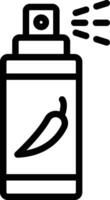 Pepper Spray Icon Design For Personal and Commerial Use vector