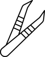 Tweezer Icon Design For Personal and Commerial Use vector