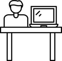 Workplace Icon Design For Personal and Commerial Use vector