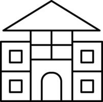 Blocks House Icon Design For Personal and Commerial Use vector