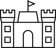 Sand Castle Icon Design For Personal and Commerial Use vector