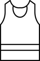 Sleeveless Shirt Icon Design For Personal and Commerial Use vector