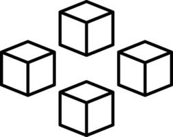 Blocks Icon Design For Personal and Commerial Use vector