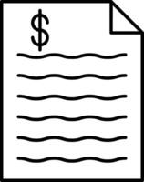 Receipt Icon Design For Personal and Commerial Use vector