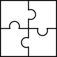 Puzzle Icon Design For Personal and Commerial Use vector
