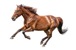 A Chestnut Stallion in Motion png