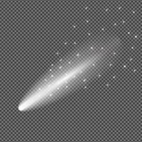 Glowing effect comet vector