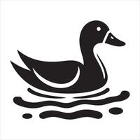 A Duck Art Illustration vector