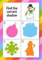 Find the correct shadow. vector