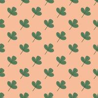 Background of the sheet. Seamless pattern with leaves in a minimalist doodle style vector