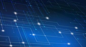 Circuit board background blue. Abstract futuristic technology and modern concept. vector