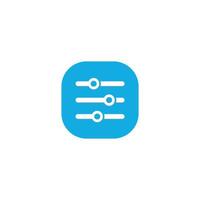 illustration of sound adjustment menu buttons. vector