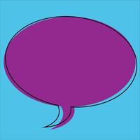 A speech bubble illustration, suitable for advertisements and announcements, good for signs and tags and stickers, and could be used as a logos and apps and social media and web designs, talking icon vector
