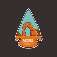 National Park in Utah State perfect for print, apparel, sticker, etc vector