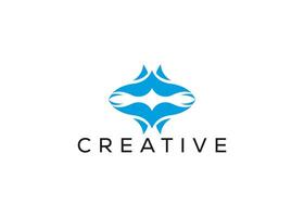 Minimal and professional abstract logo design template vector