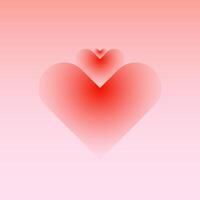 Background heart gradient vector