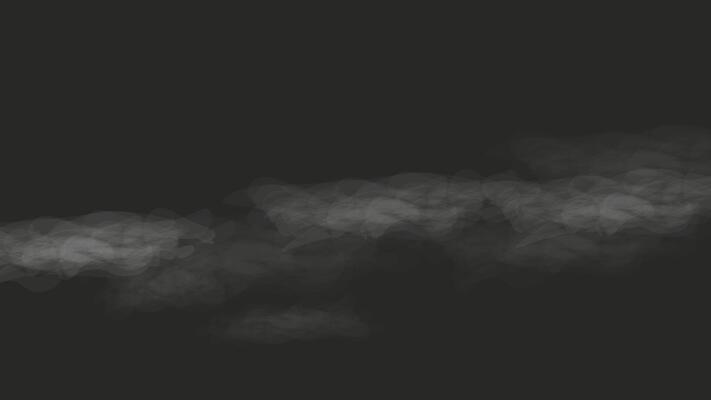 Smoke Vapor cloud overlay effect Realistic . White fog on dark background. Smoke from fire or cloud. Natural atmospheric phenomenon.