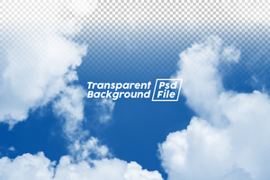 Cloud Transparent Background File psd