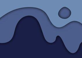 Abstract blue line curve layer wallpaper background vector