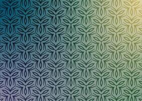 Triangle green light line soft pattern background vector