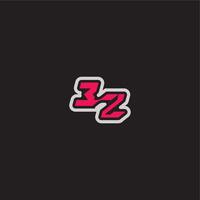bold sporty gaming style EZ cool esport concept dynamic line monogram logo letter vector