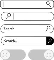 Search box icon element design. vector