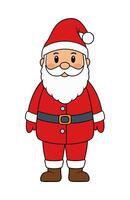 Humorous Santa Claus illustration featuring a jolly expression and playful Christmas elements. vector