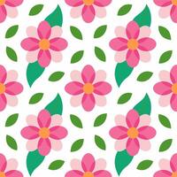 Elegant seamless floral pattern with intricate petals and leaves, perfect for decorative use. vector