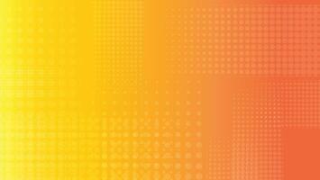 abstract yellow and orange color gradient background with graphic dot pattern decoration vector