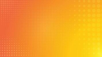 abstract yellow and orange color gradient background with graphic halftone dot pattern decoration vector