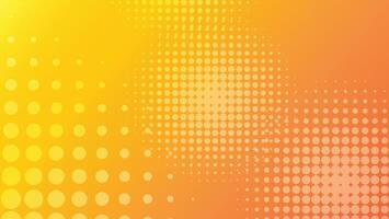 abstract yellow and orange color gradient background with halftone dot pattern decoration vector