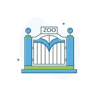 Zoo, Zological Park Icon Design vector