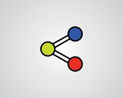 Share icon for web and mobile app. Sharing sign and symbol vector