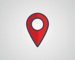 Map pointer flat icon. Eps 10 vector