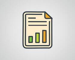Text file sign icon. Add File document with chart symbol. Accounting symbol. Flat report web icon vector