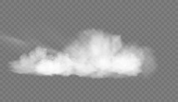 White Clouds Sky Landscape, Cloudiness,Fog or Smoke on dark checkered background.Elements design Cloudy Sky for Spring,Summer Banner vector