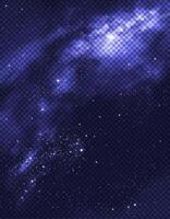 Starry light effect with cloud Sky background.Element design Nature Star field,dust with Milky Way Backdrop for Christmas banner with glowing dust,confetti and sparkle overlay texture vector