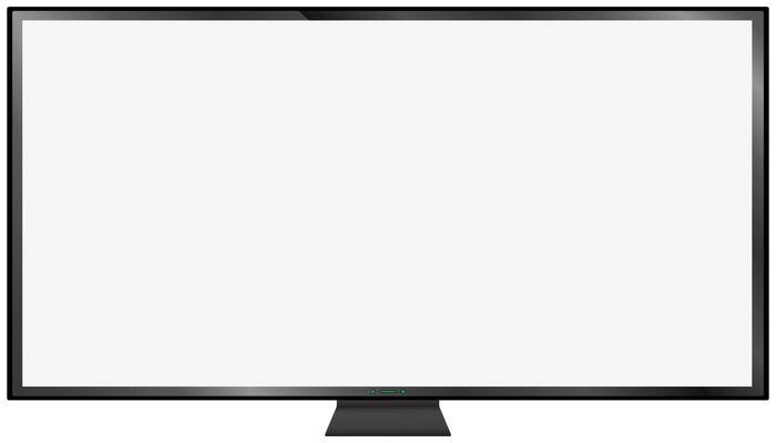 4K TV Flat Screen lcd,Oled,Plasma, Realistic 3D Model White Blank Monitor Display Mockup,Empty Television Template Wide flatscreen Monitor hanging on the wall,Design element for Catalog,Web Site