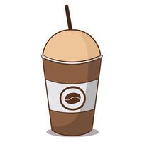 handrawn Coffee menu set Frape vector