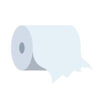 Hand drawn set of objects from the bathroom Toilet paper vector