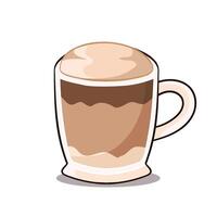 handrawn Coffee menu set Mocha vector